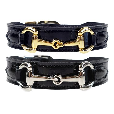 gucci leather dog collar|extra small designer dog collars.